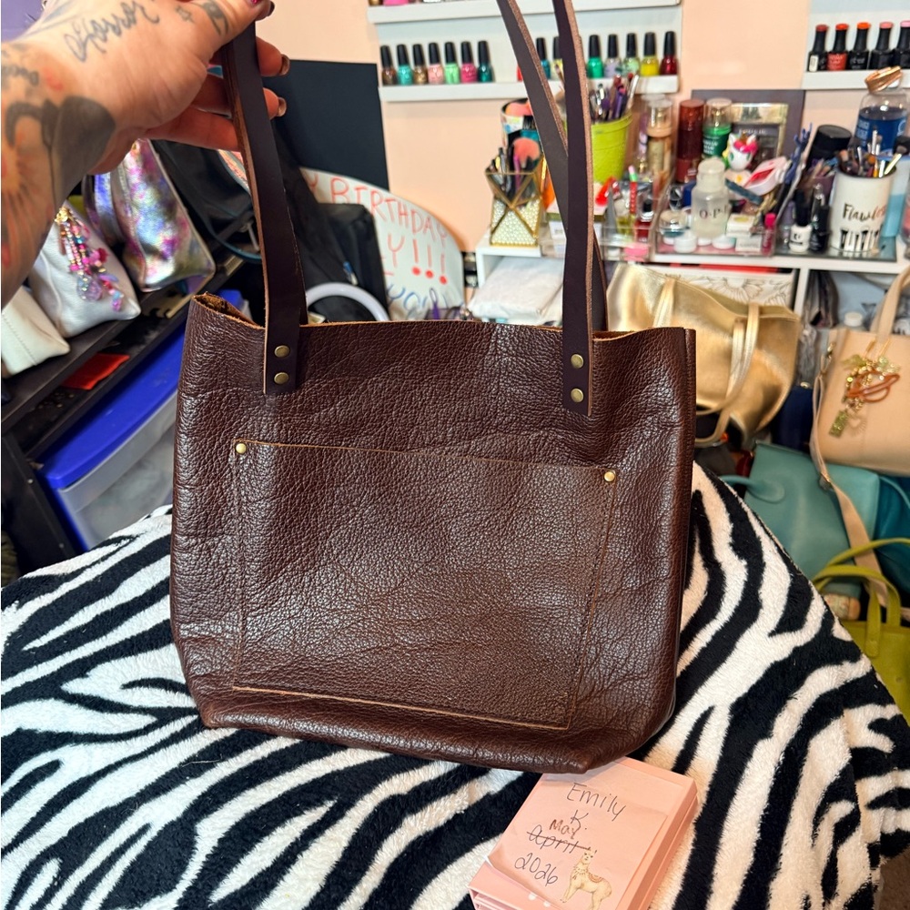 Coldbrew Leather Tote Bag for Women